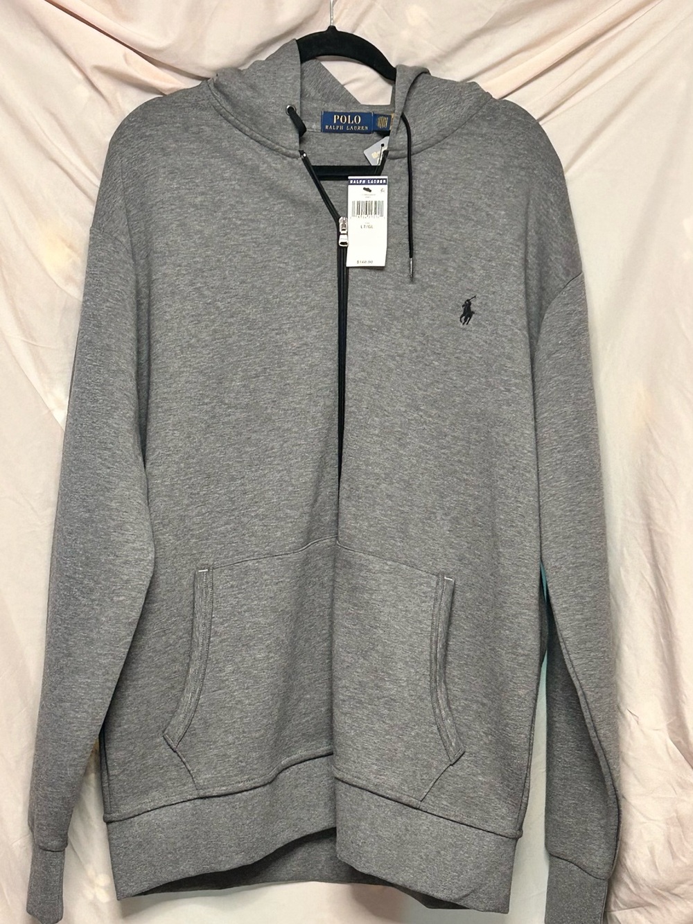 Ralph Lauren Gray Zip-Up Hooded jacket